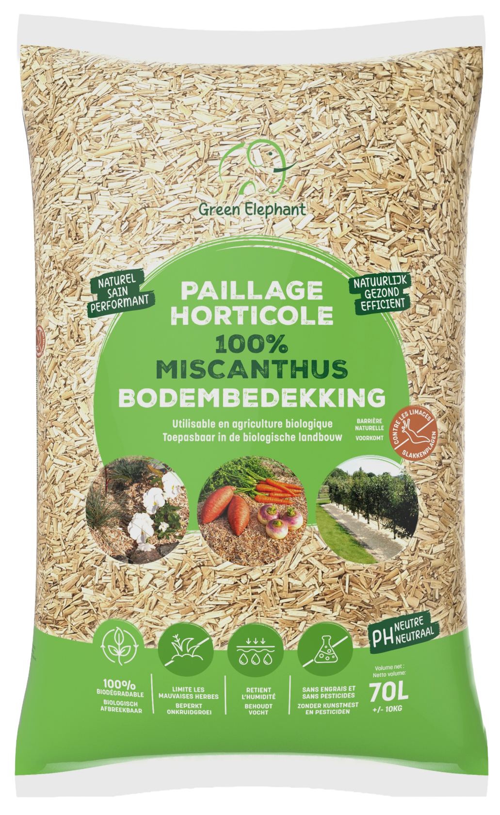 Green Elephant bodembedekking - strooisel 10kg