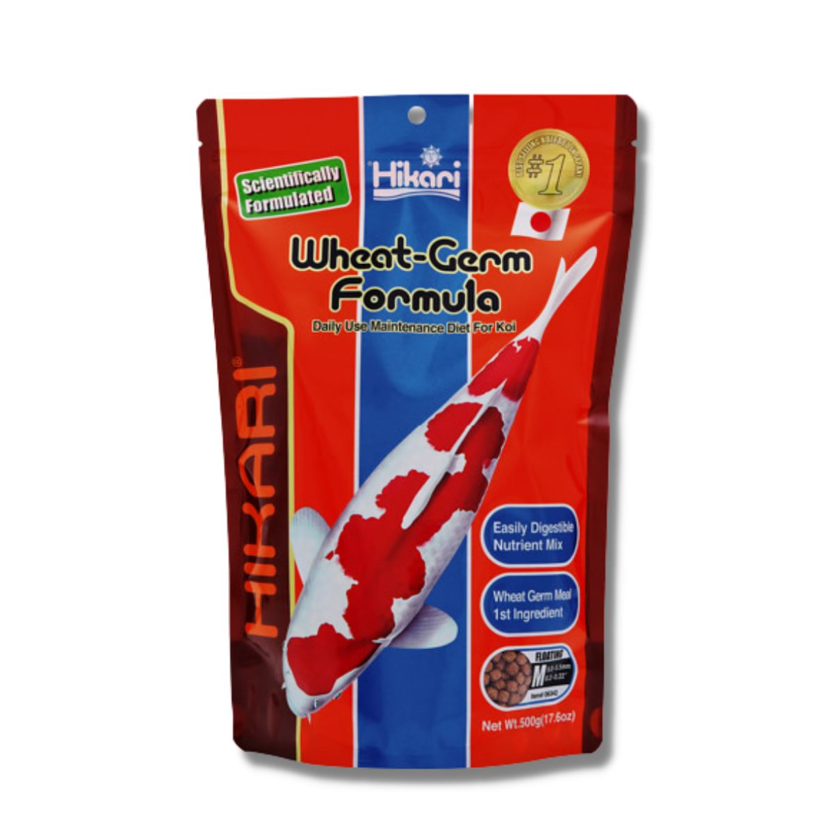Hikari Wheat-Germ Vijvervoer - Medium Korrel - Drijvend - 500g