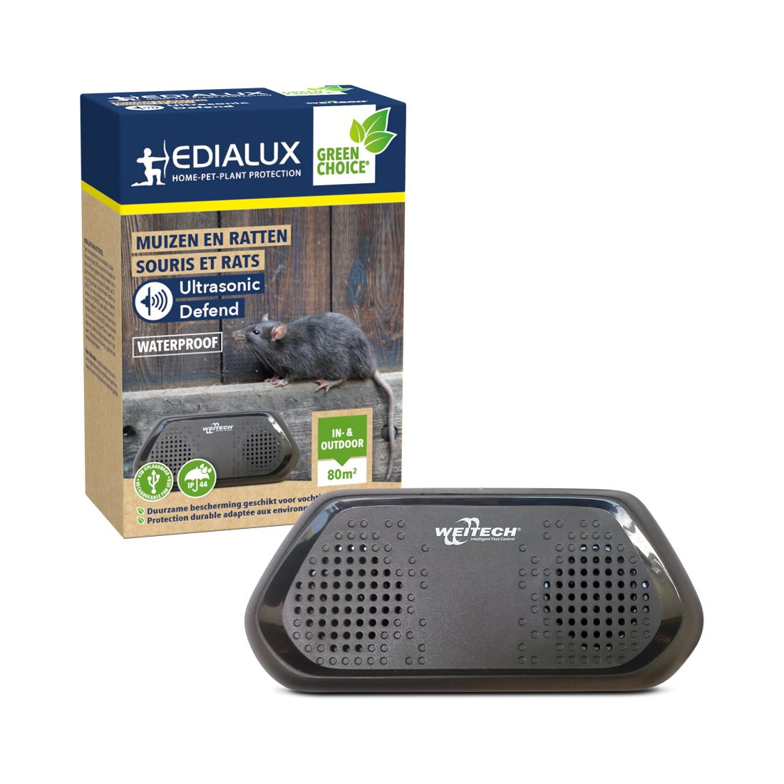 Edialux ultrasone ongedierteverjager 80m² afbeelding