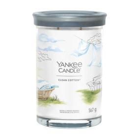 Yankee Candle geurkaars - Clean Cotton - Signature Large Tumbler afbeelding
