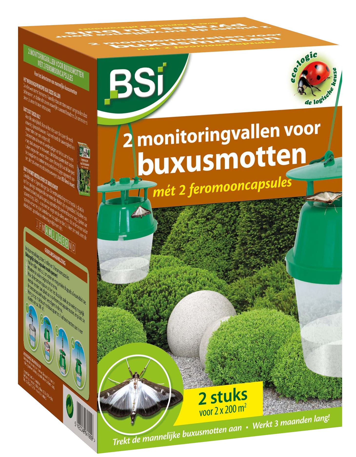 BSI - 2 feromoonvallen tegen buxusmotten inclusief 2 feromooncapsules afbeelding