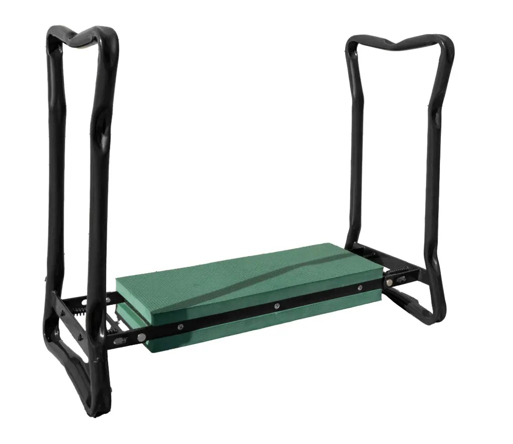 Practo Garden — Inklapbaar kniebankje — 2‑in‑1 knielbank en zitbank — EVA kniekussen — Max. 150 kg