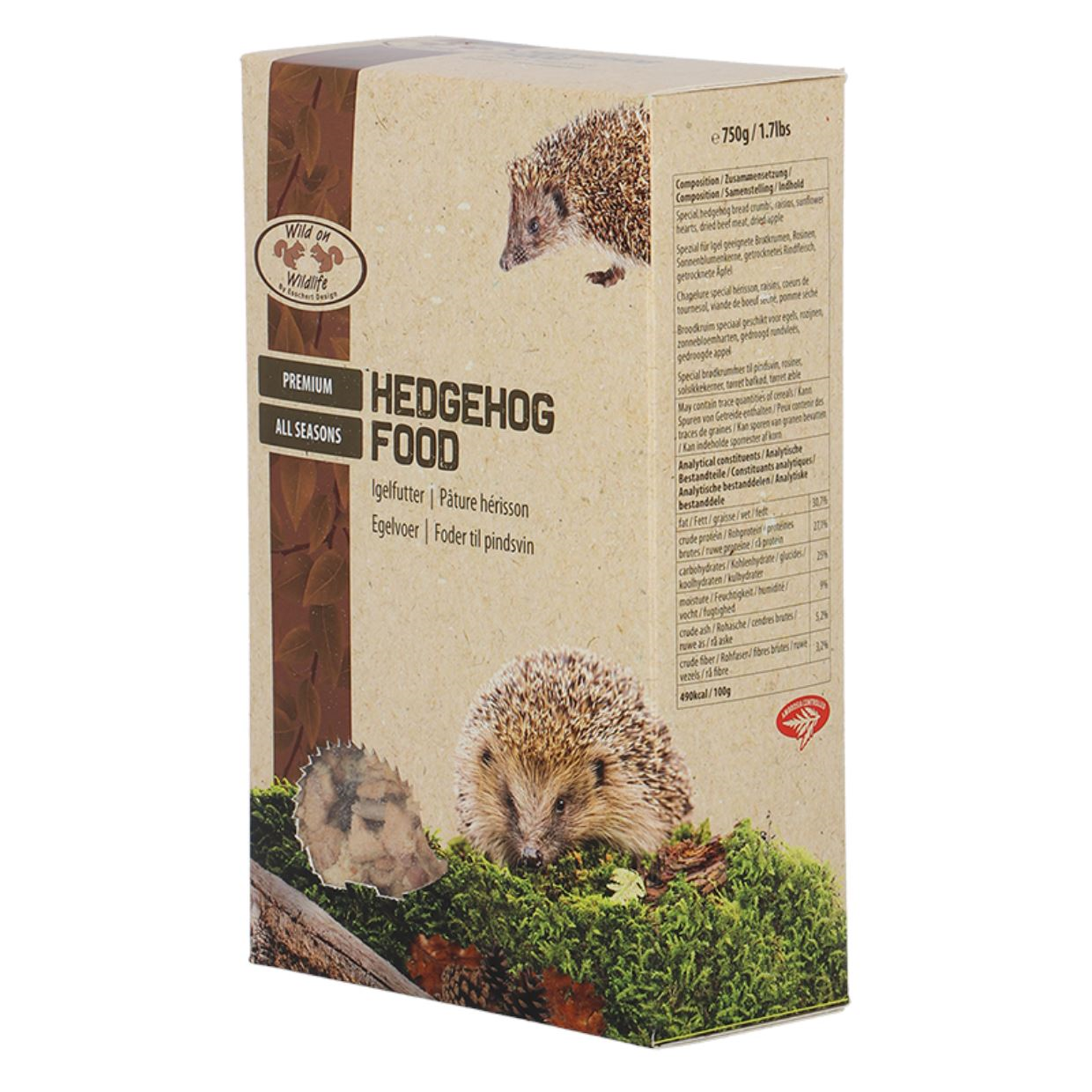 Esschert Design Egelvoer 750g - Premium 4-seizoenen egelvoer