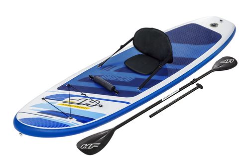 Bestway opblaasbaar supboard en kayak'Hydro-Force Oceana Convertible Set'- L305 x B84 x H12 cm - incl. accessoires afbeelding