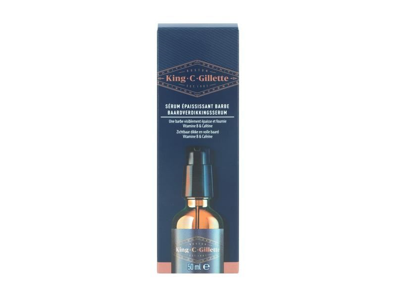 King C. Gillette Baardverdikkingsserum – 50 ml – Volle baard in 14 dagen – Verzorgend