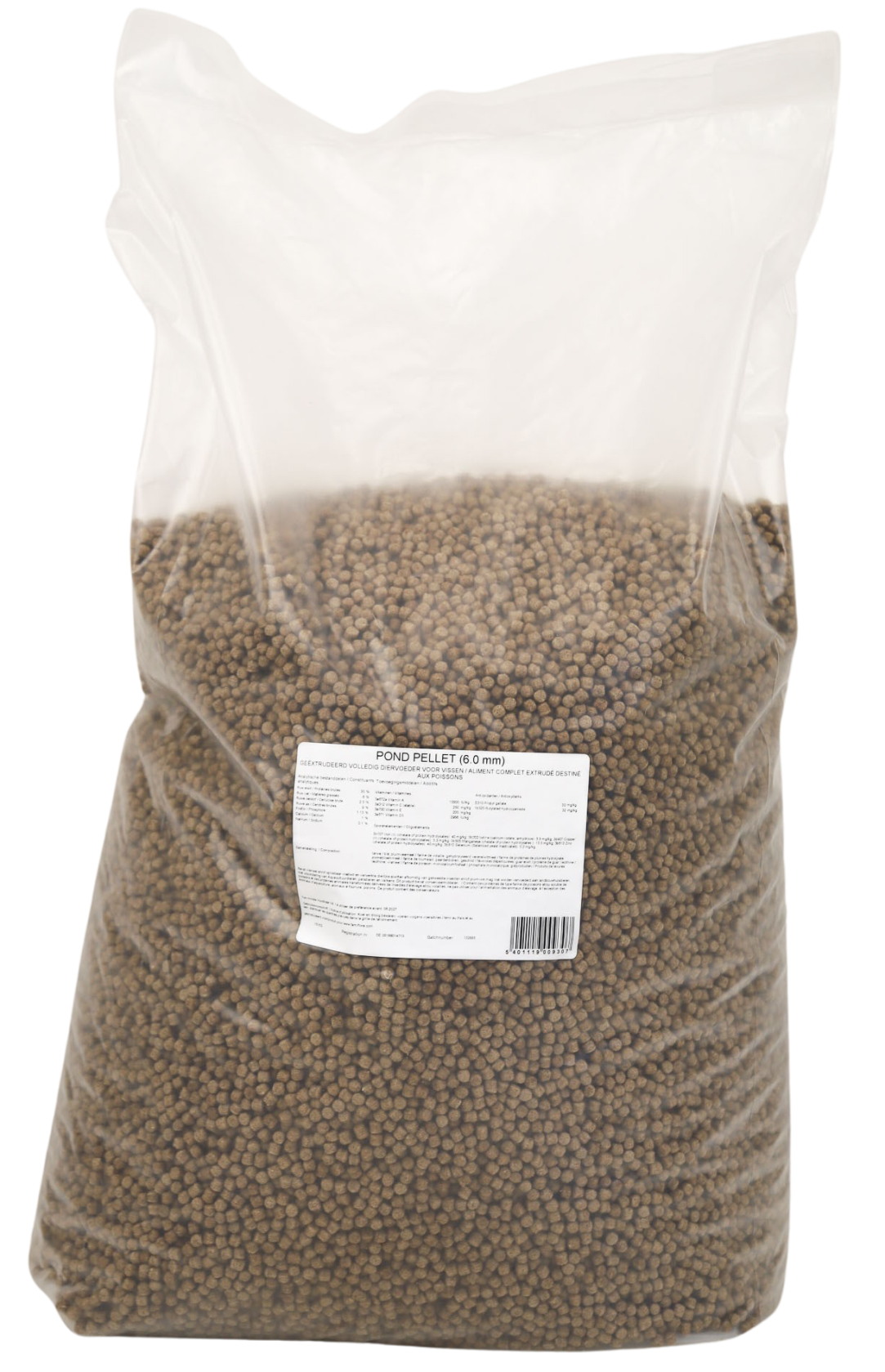 Famiflora pond pellets vijver vissenvoer - 40L (15 KG) - Met spirulina - Geschikt voor verschillende vijvervissen afbeelding