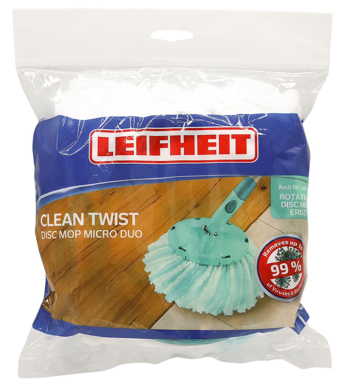 Mopkop CLEAN TWIST Disc Mop micro duo afbeelding