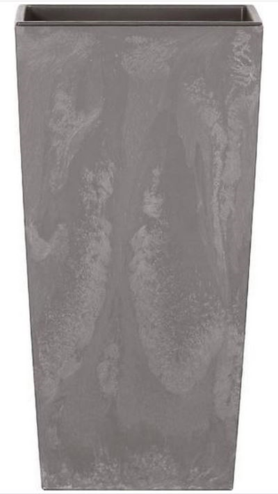 Prosperplast Urbi Square Beton Effect - Bloempot - Marengo - Betonlook - Modern - Praktisch - 32,5 x 32,5 x 61 cm - 49L afbeelding