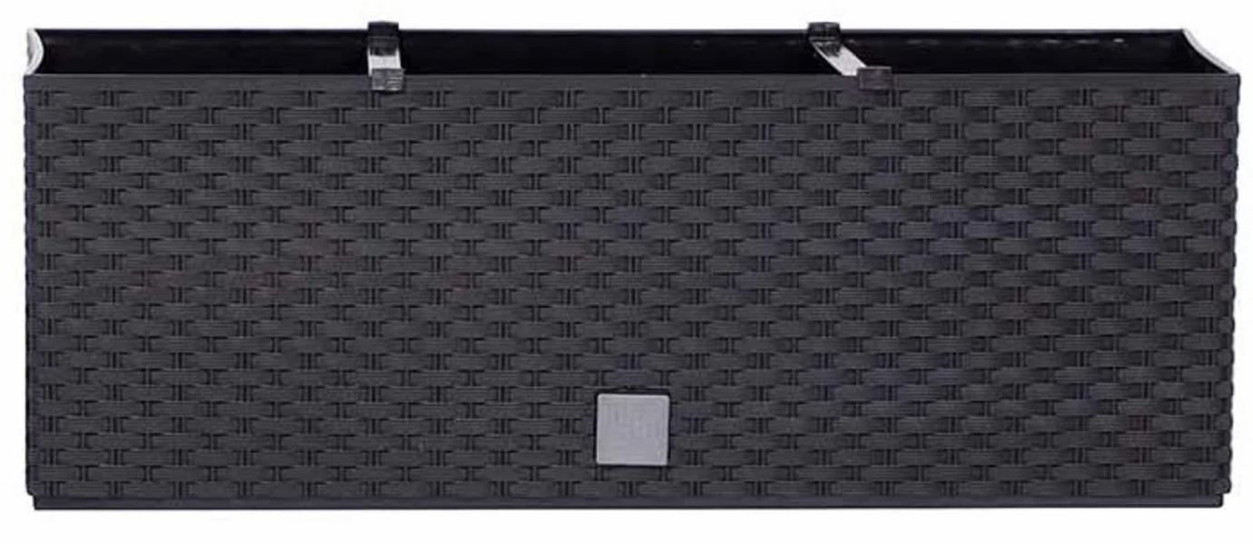 Prosperplast Rato Case - Bloempot - Antraciet - Slank Design - Modern - 51 x 19 x 18 cm - Met Irrigatiesysteem afbeelding