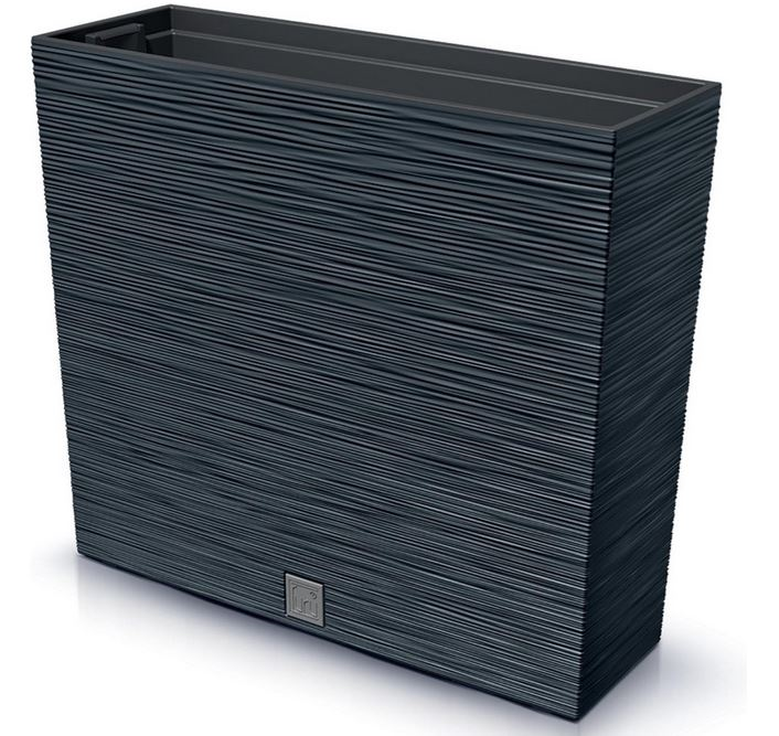 Prosperplast plantenbak Furu Case Tower - antraciet - 58 x 18 x 49cm afbeelding