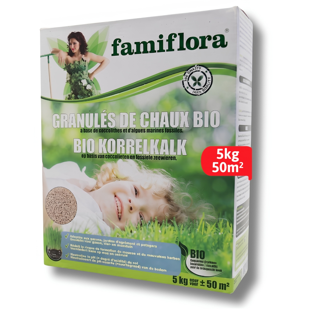 Famiflora korrelkalk - 5 kg tot 50 m² - bio