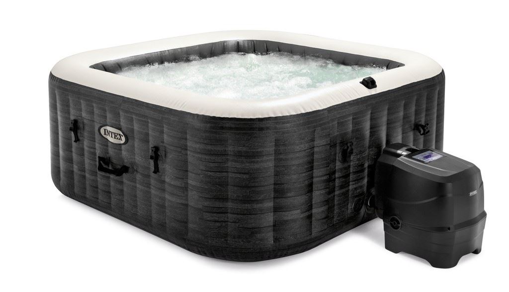 Intex PureSpa Jet&Bubble Deluxe Greystone opblaasbare spa - 4 personen afbeelding
