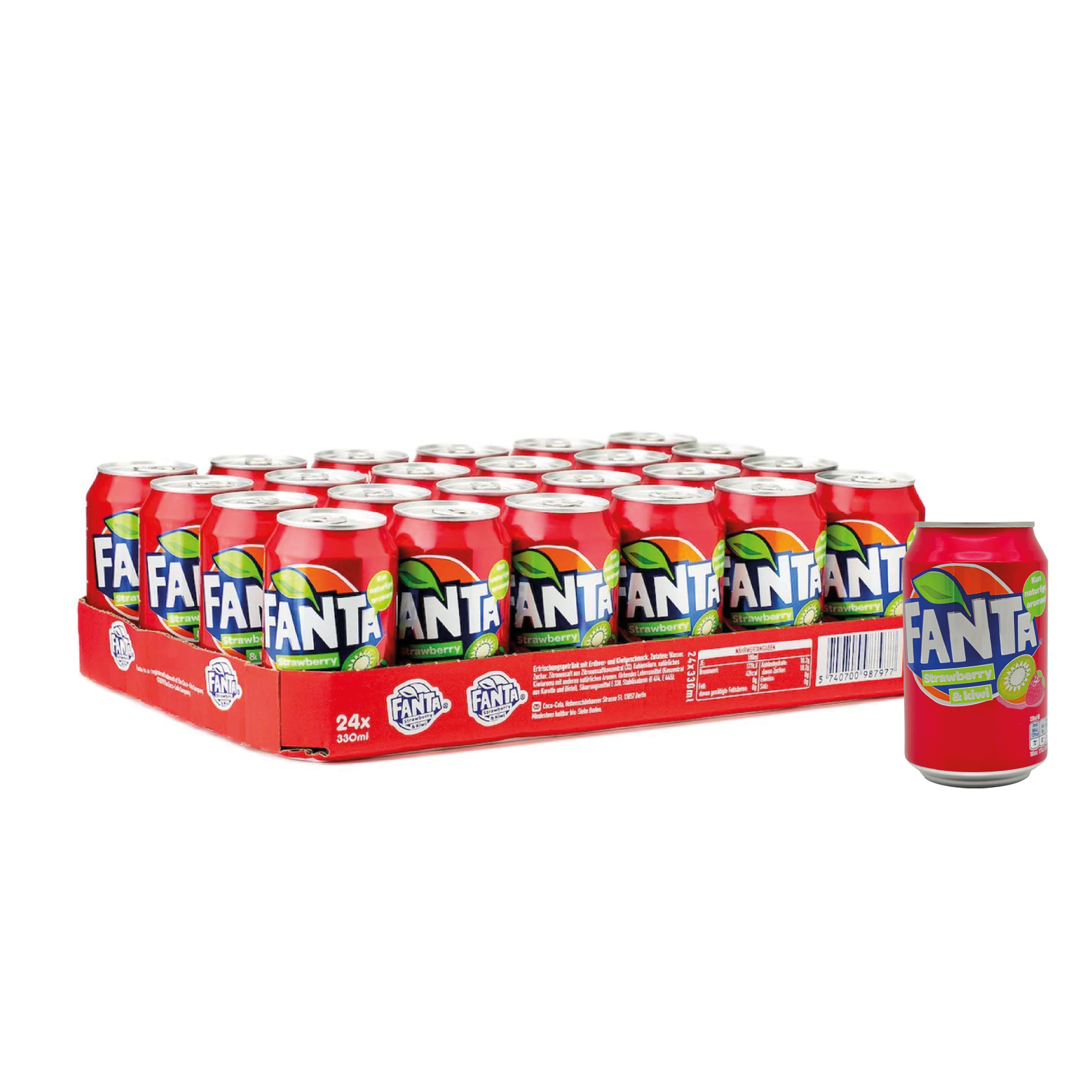 Fanta Strawberry & Kiwi – 24 x 33 cl tray