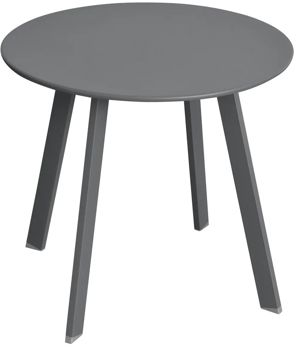Hesperide Saona Bijzettafel - Metaal - Donkergrijs - D50 x H45 cm - Voor buiten afbeelding