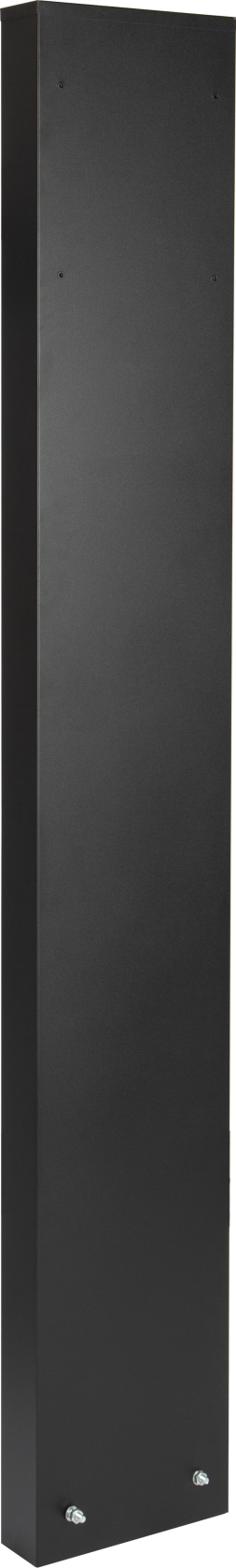 Practo Garden Brievenbusstaander -  mat zwart - 7,5x25x170cm - RAL 9005 afbeelding