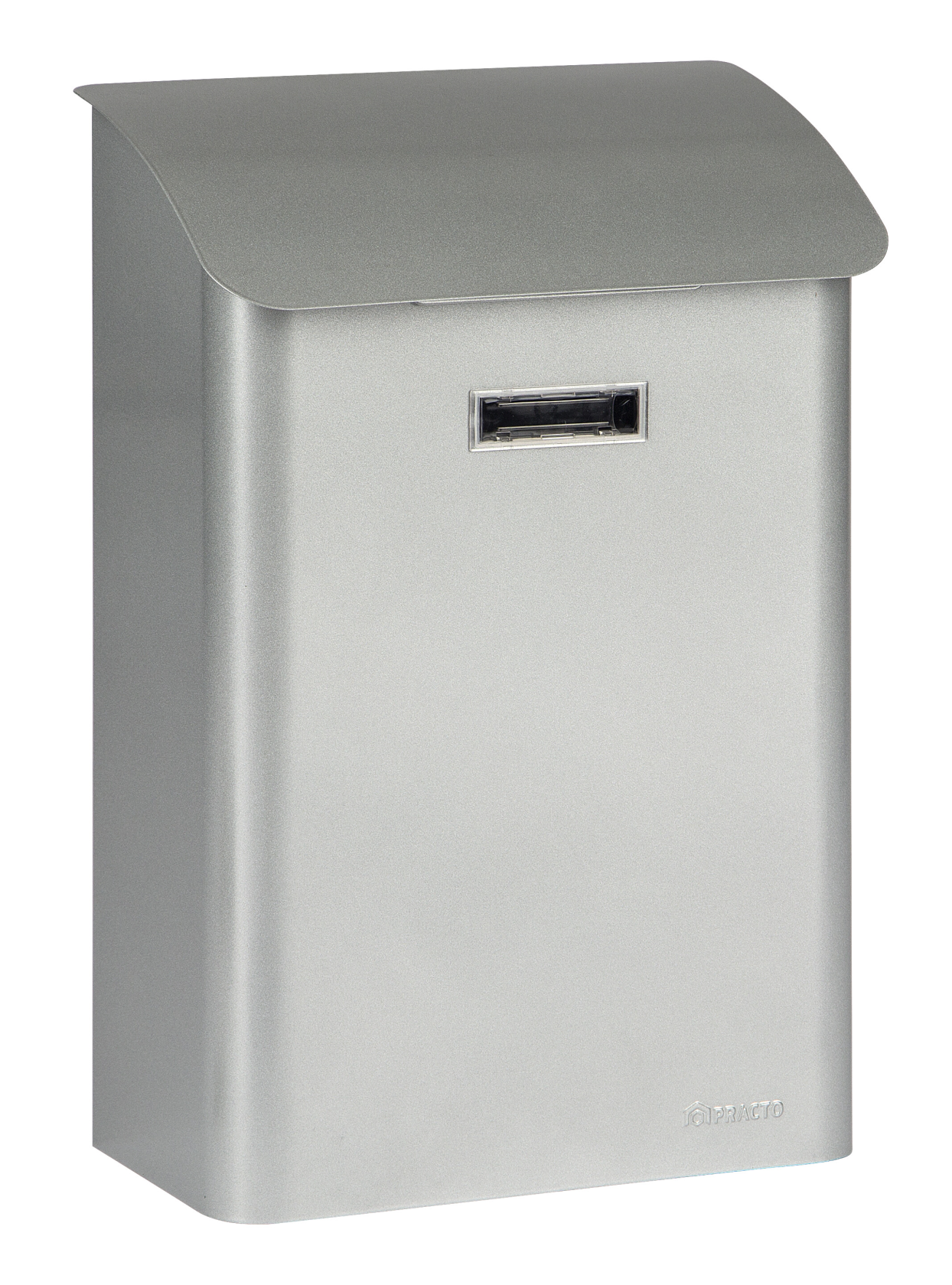 Practo Garden leeds zilver zilver - Brievenbus in gelakt staal - 15x27x42cm afbeelding
