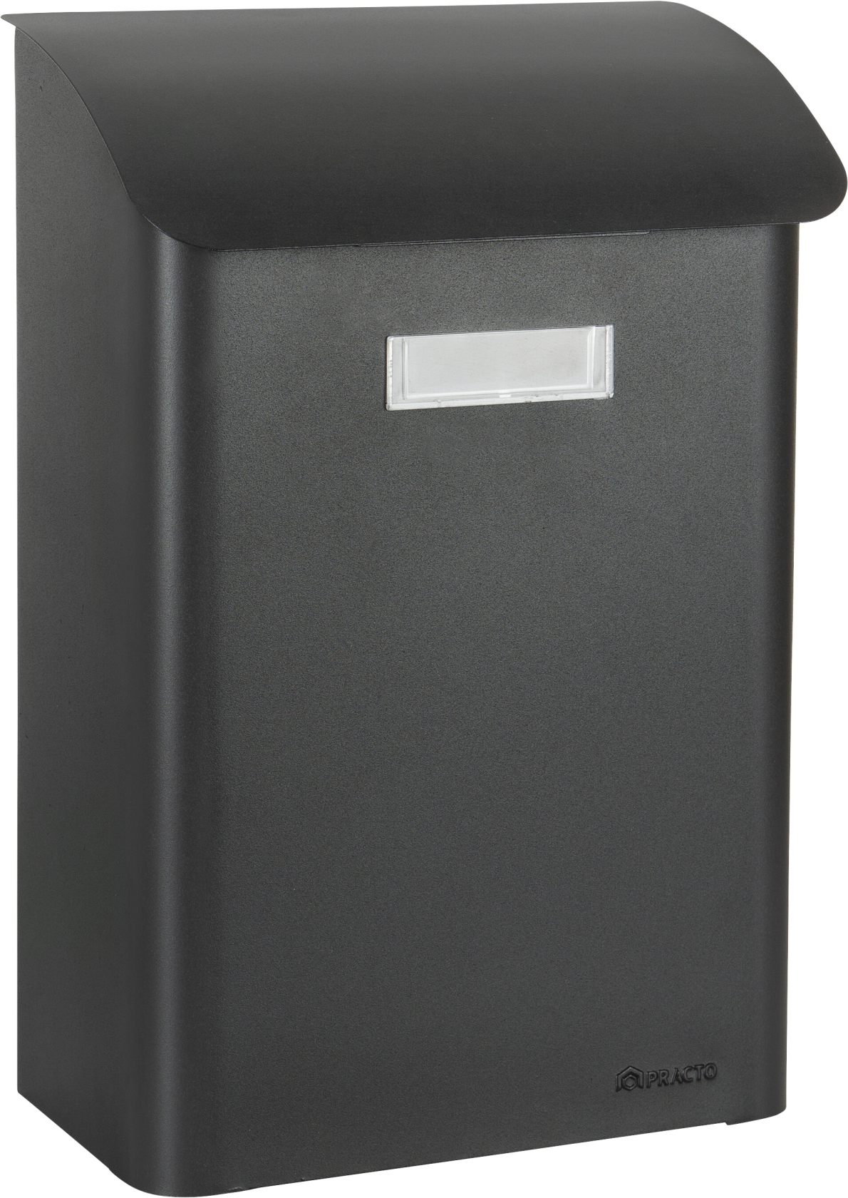Practo Garden brievenbus Leeds zwart - in gelakt staal - 15x27x42cm - RAL 7020 MAT afbeelding