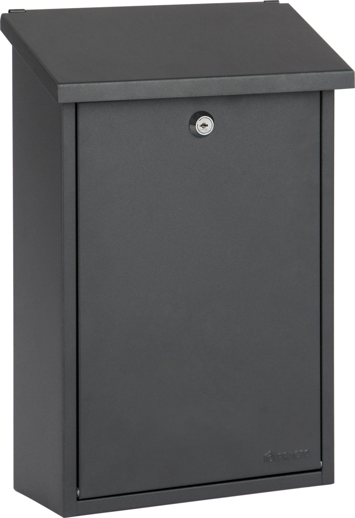 Practo Garden brievenbus Halifax - mat zwart - 10x25x40cm - RAL 9005 MAT afbeelding