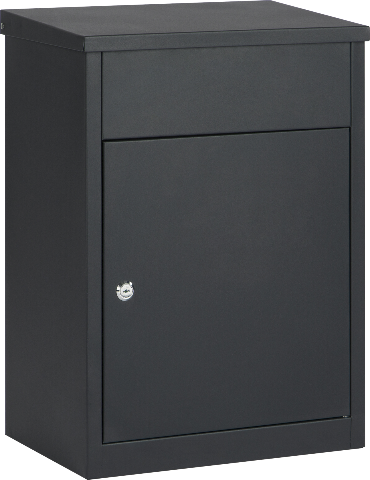 Practo Garden Pakkebrievenbus edmonton mat zwart - Met sleutelslot - 26x39x53,5cm - RAL 9005