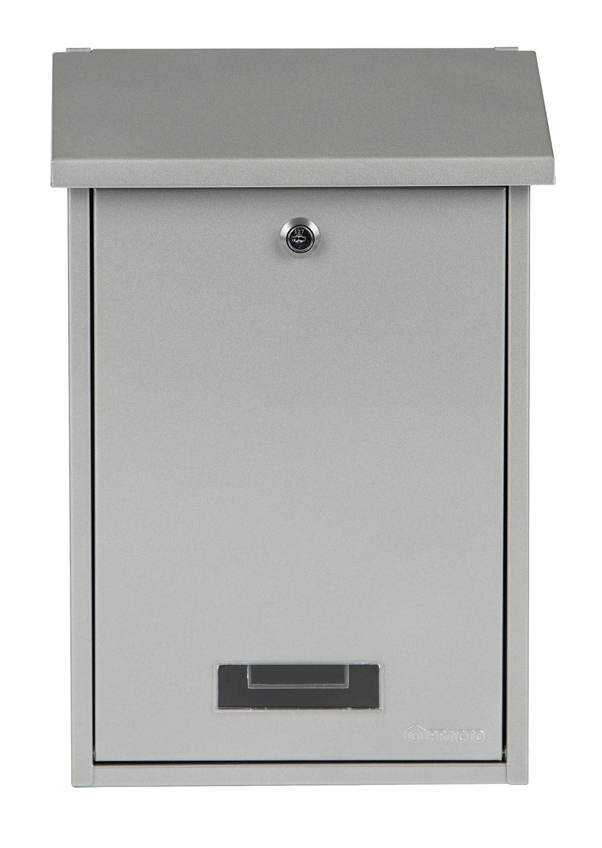 Practo Garden dublin zilver zilver - Brievenbus in gelakt staal - 10x25x39,6cm afbeelding
