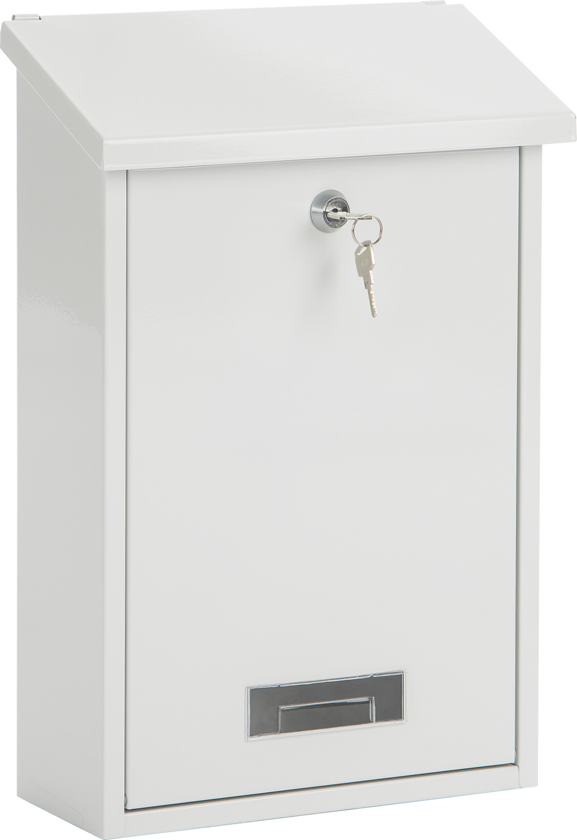 Practo Garden dublin wit wit - Brievenbus in gelakt staal - 10x25x39,6cm afbeelding