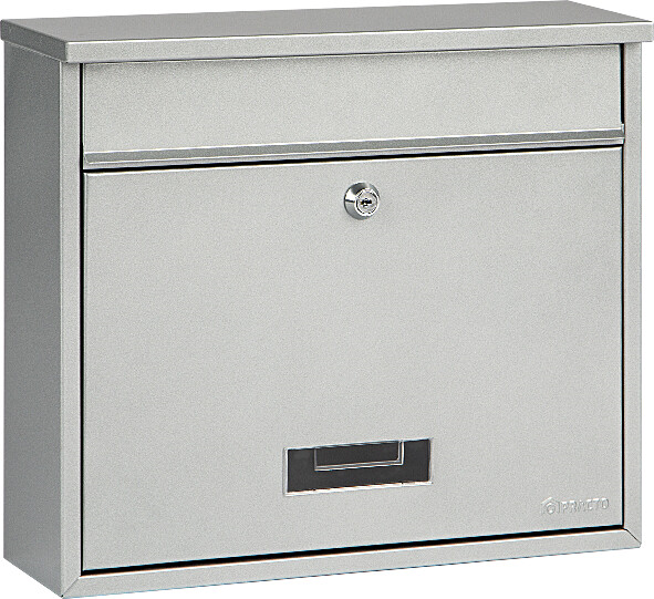 Practo Garden oxford zilver zilver - Brievenbus in gelakt staal - 10x36x31cm afbeelding