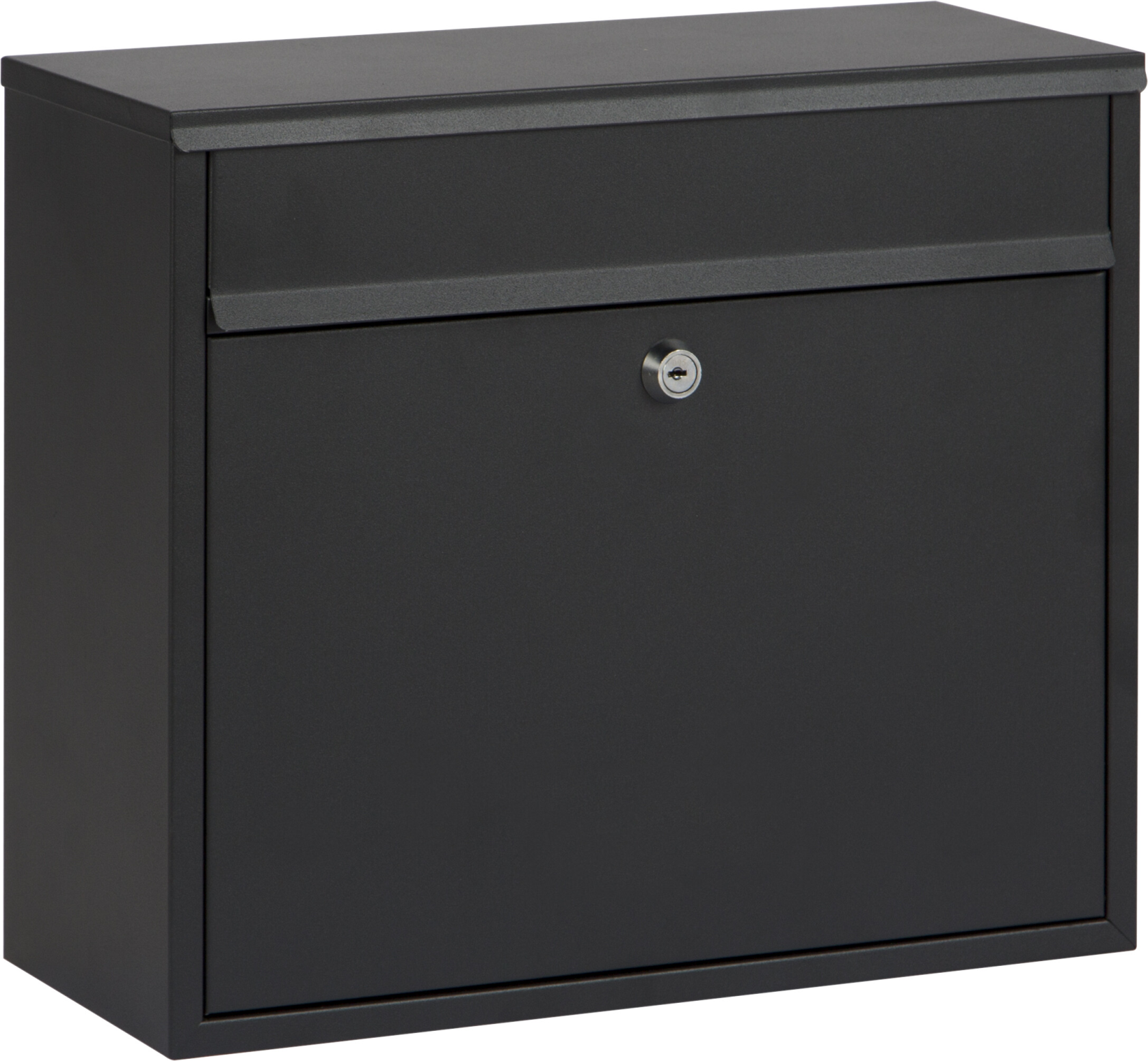 Practo Garden brievenbus Calgary - in mat zwart - 15x36x31cm - RAL 9005 MAT