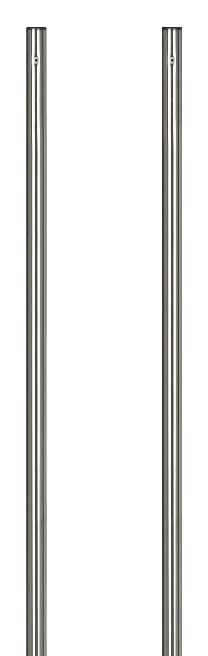 Practo Garden brievenbuspaal inox inox - Brievenbussen - 4x4x151cm