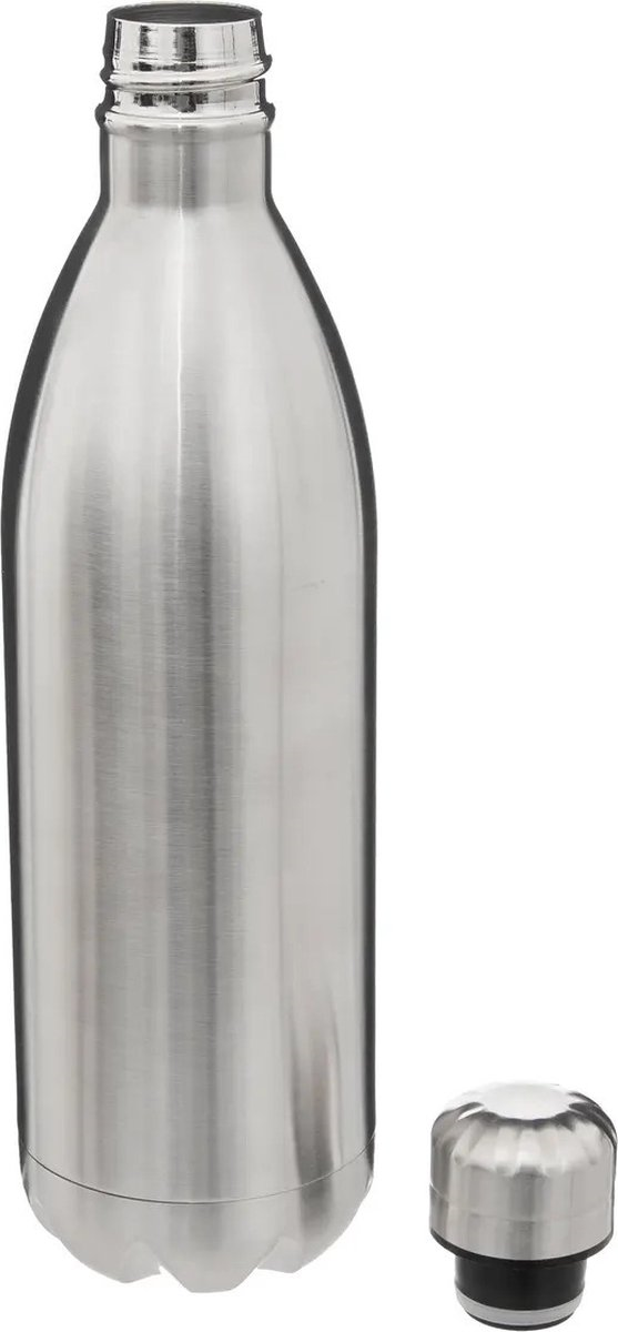 5Five Thermosfles 1L– RVS drinkfles – Warm&koud– Lekvrij – Herbruikbaar – Camping&onderweg afbeelding