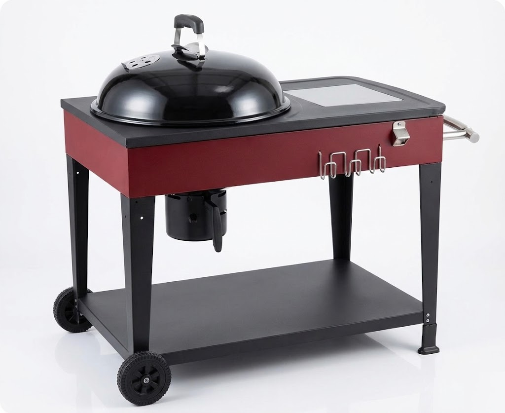 Famiflora Master Houtskoolbarbecue– Compact grilloppervlak – Met thermometer – Ideaal voor 4–6 personen afbeelding