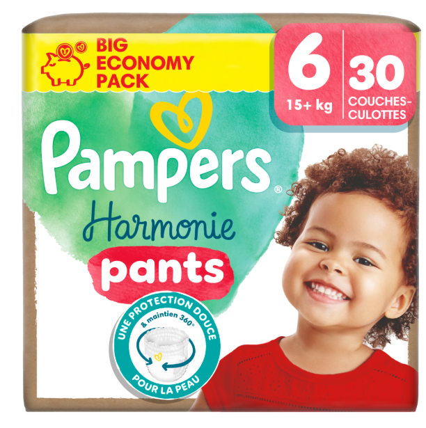 Pampers Harmonie pants - Maat 6 (15+ KG) - 30 luierbroekjes afbeelding