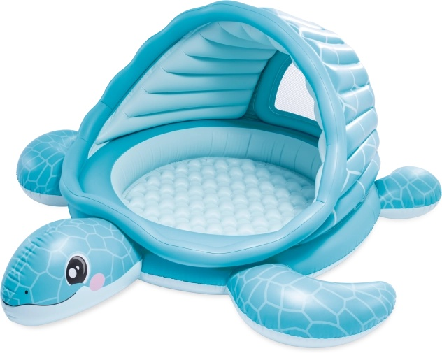 Intex Turtle Cove Playland 218x206x97 cm - Opblaasbaar Peuterbad&Binnenspeelparadijs - Inclusief 100 Fun Ballz afbeelding