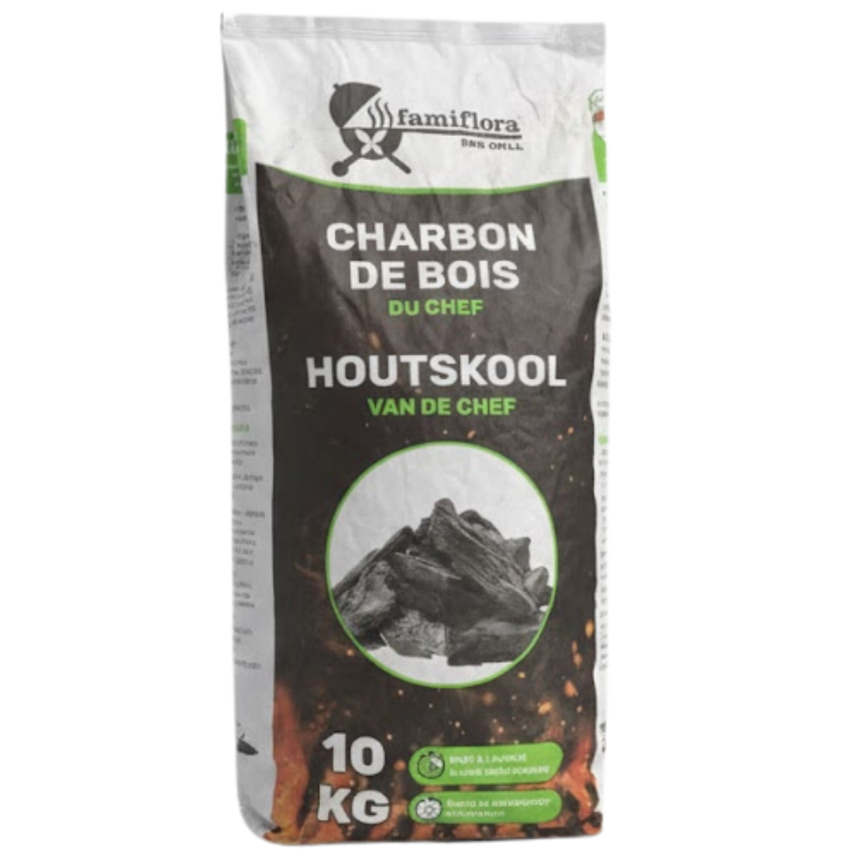 Famiflora - Famigrill houtskool van de chef 10kg - professionele kwaliteit