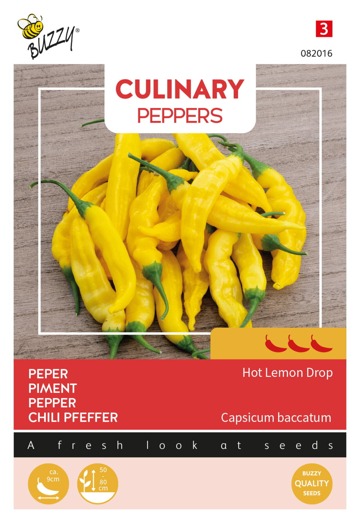 Buzzy® Culinary Peppers Hot lemon drop aji afbeelding