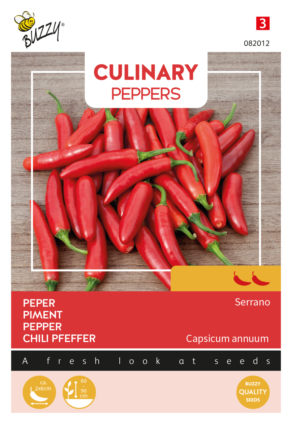 Buzzy® Culinary Peppers Serrano afbeelding