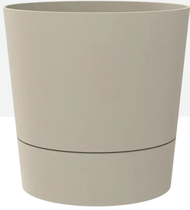Bloempot foss rond 25cm - paddenstoel beige afbeelding