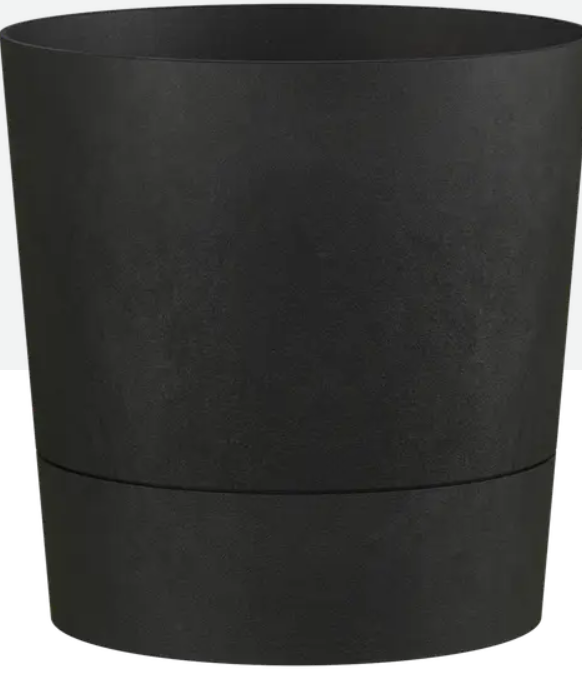 Bloempot foss rond 35cm - living black afbeelding