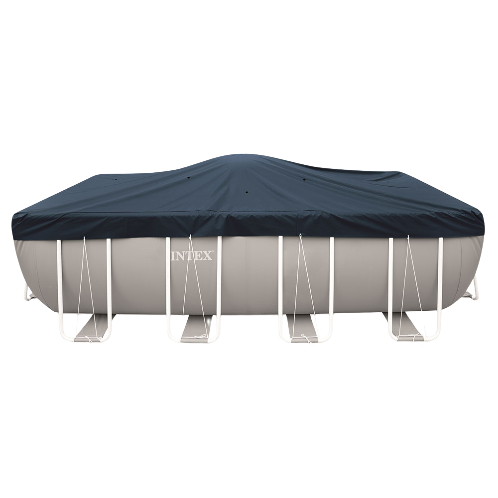 Intex Deluxe Afdekzeil Rechthoekig - 549 x 274 cm - Grijs afbeelding