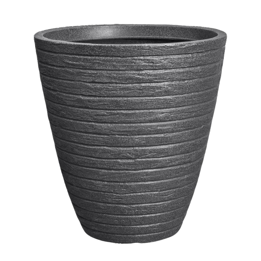 Florus Andes Hoog Rond 40cm Bloempot - Antraciet - Hoog Model afbeelding