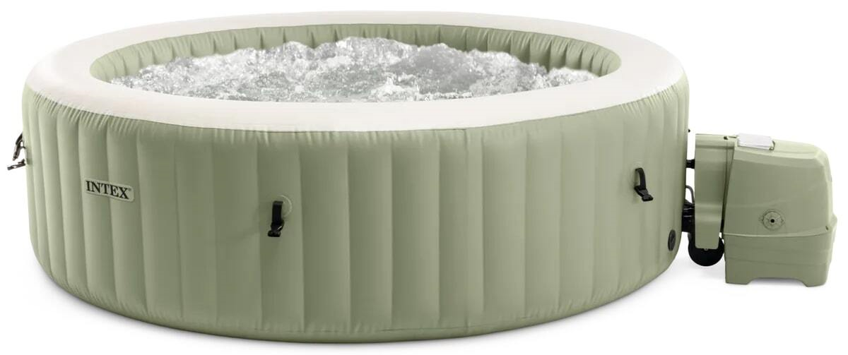 Intex PureSpa Bubble Massage - 6 Persoons - Olijfgroen -Ø 216 cm afbeelding
