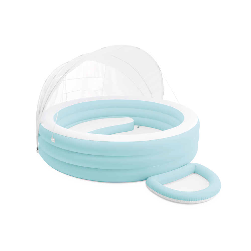 Intex Swim Center Lounge Zwembad - Met Parasol en Zitbank - Pastel afbeelding