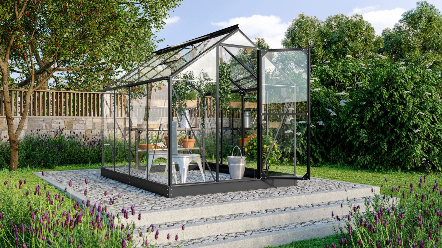 Vitavia Triton serre - 5m² - Zwart