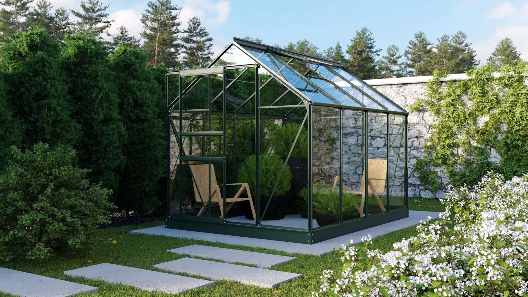 Vitavia Planet serre - 5m² - Donkergroen