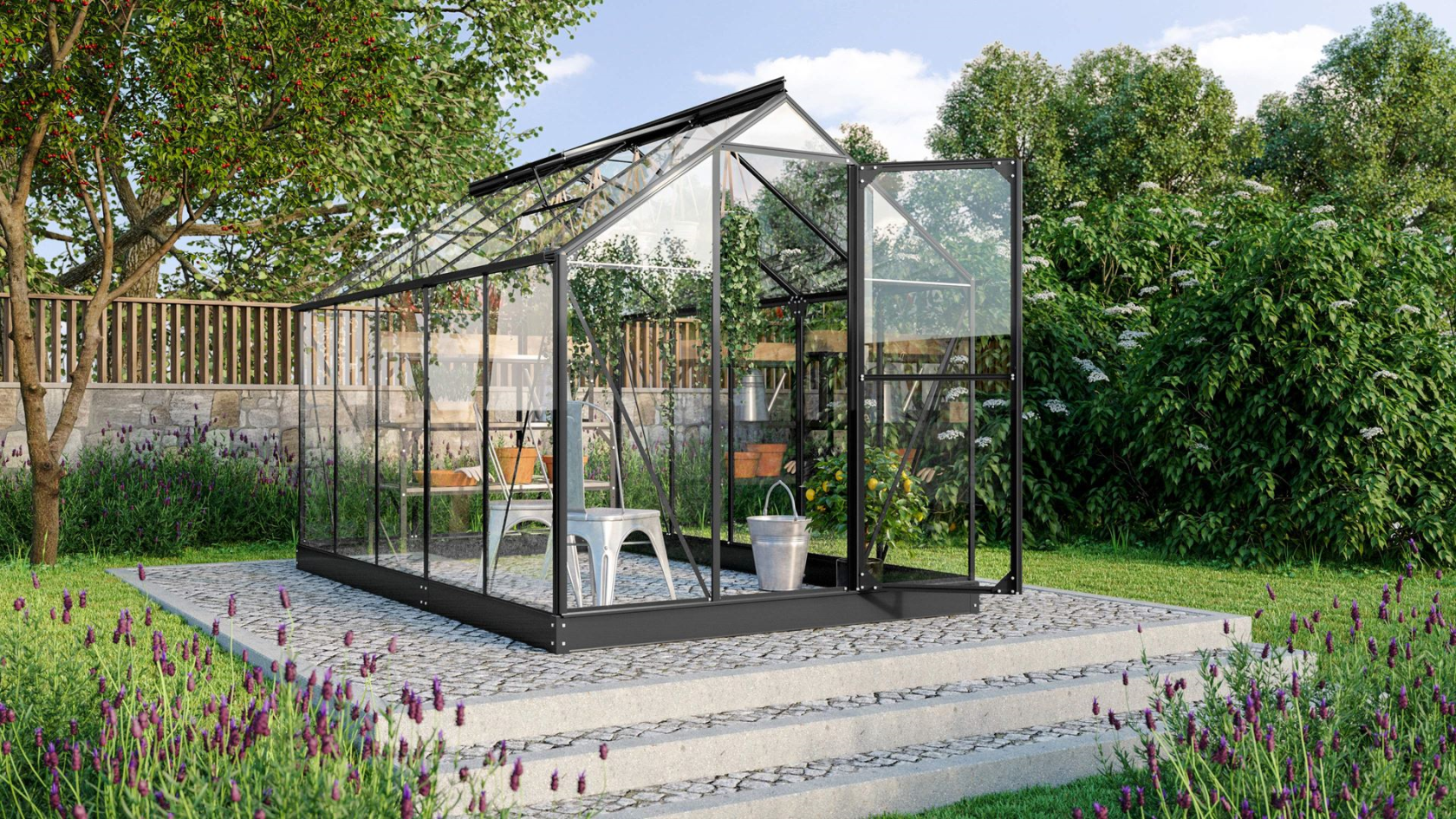 Vitavia Triton serre - 6,2m² - Zwart