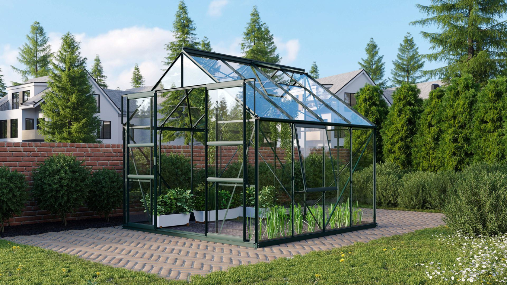 Vitavia Meridian 2 serre - 6,7m² - Donkergroen