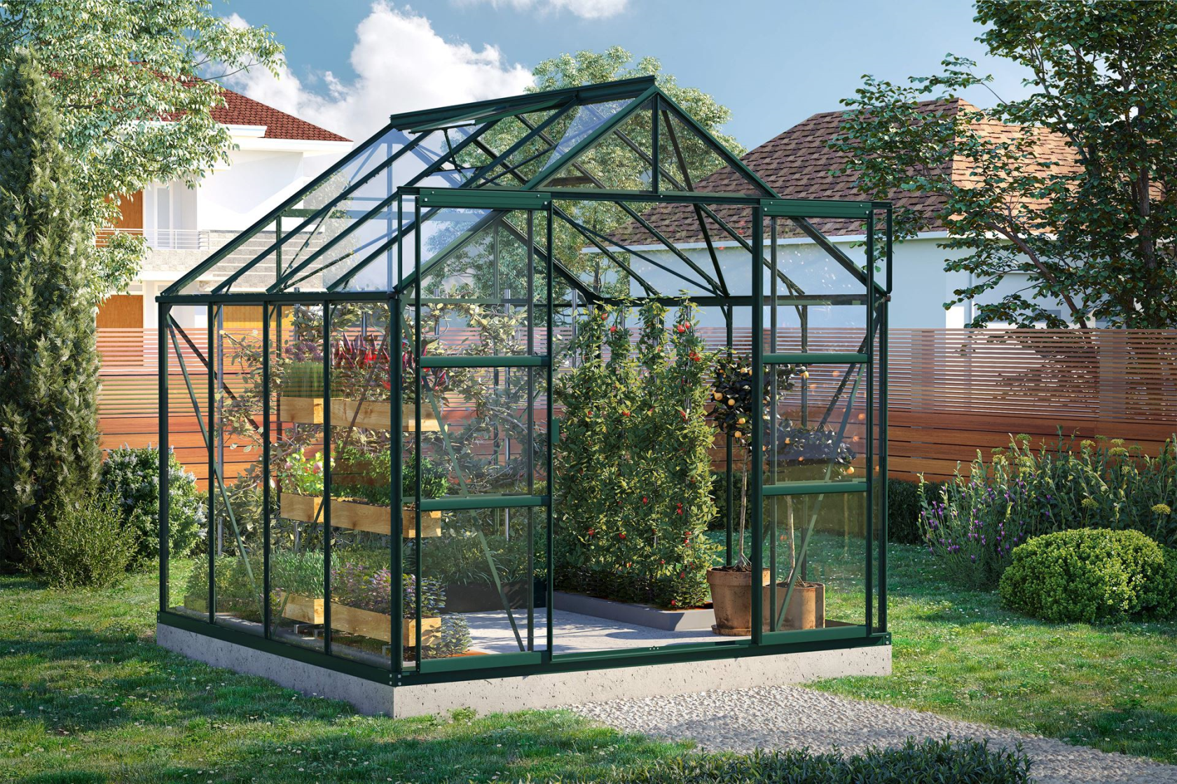 Vitavia Uranus serre - 6,7m2 - Donkergroen