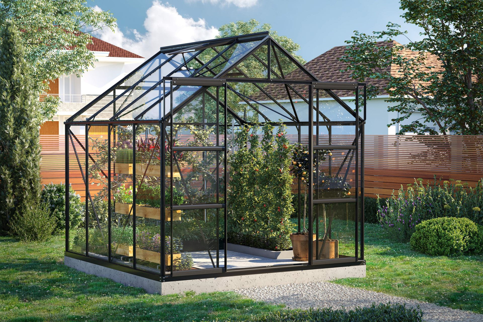 Vitavia Uranus serre - 6,7m² - Zwart