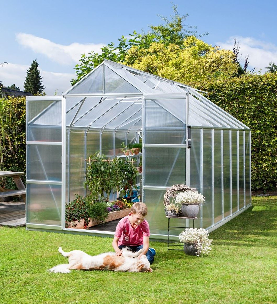 Vitavia Uranus serre - 11,5m² - met 6 mm polycarbonaat - Aluminium
