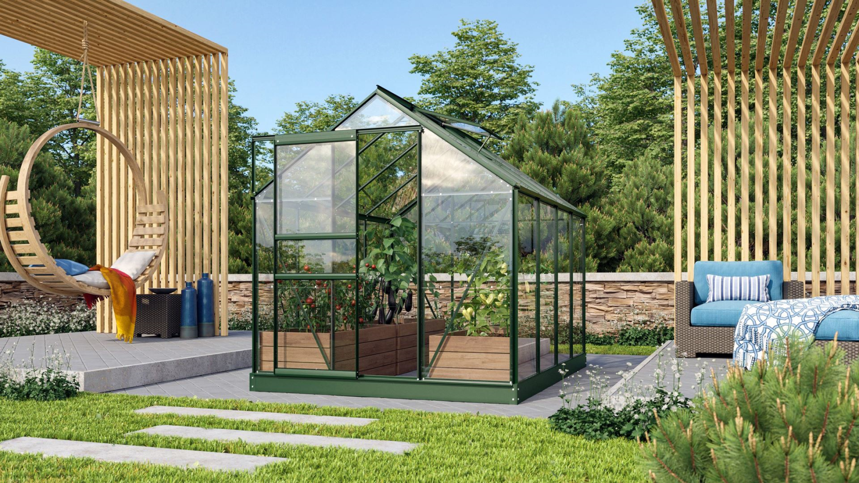 Vitavia Venus serre - 5m² - Donkergroen