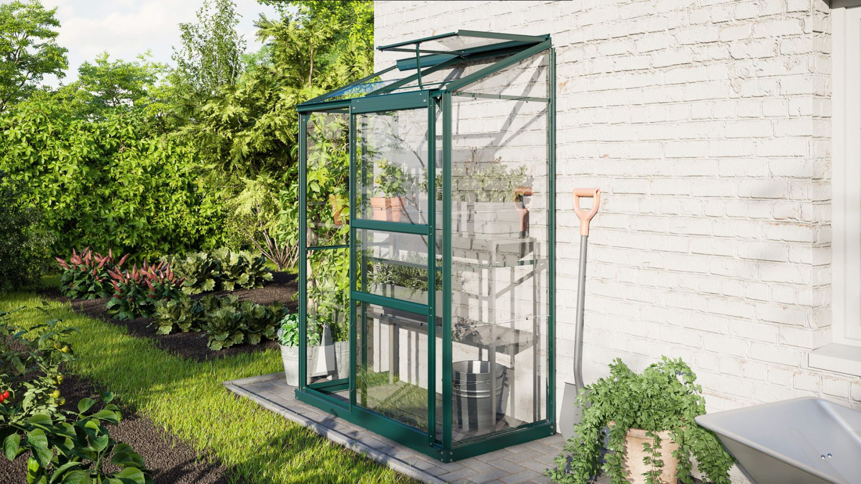 Vitavia Ida muurserre - 0,9m² - Donkergroen
